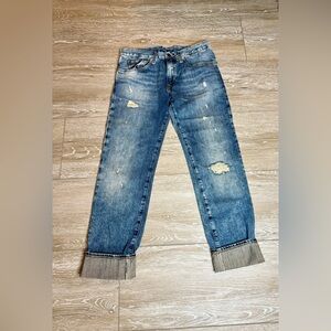 NWOT Denim & Supply Ralph Lauren Boyfriend Blue Distressed Jeans